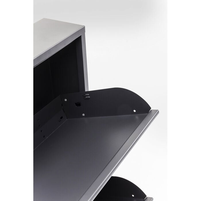3 Drawer Anthracite Shoe Container