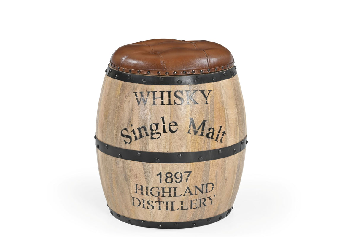 Aveline Whisky Storage Barrel Stool