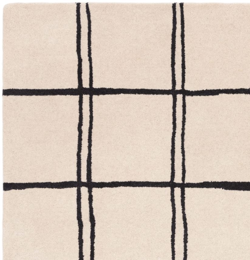 Albany Rug Grid Monochrome
