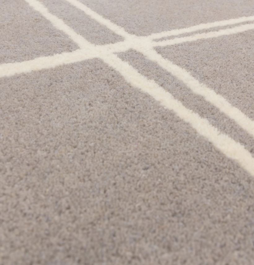 Albany Rug Silver/Grey Grid