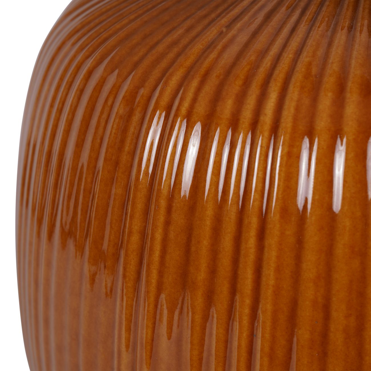 Bruno Ceramic Burnt Ochre Table Lamp