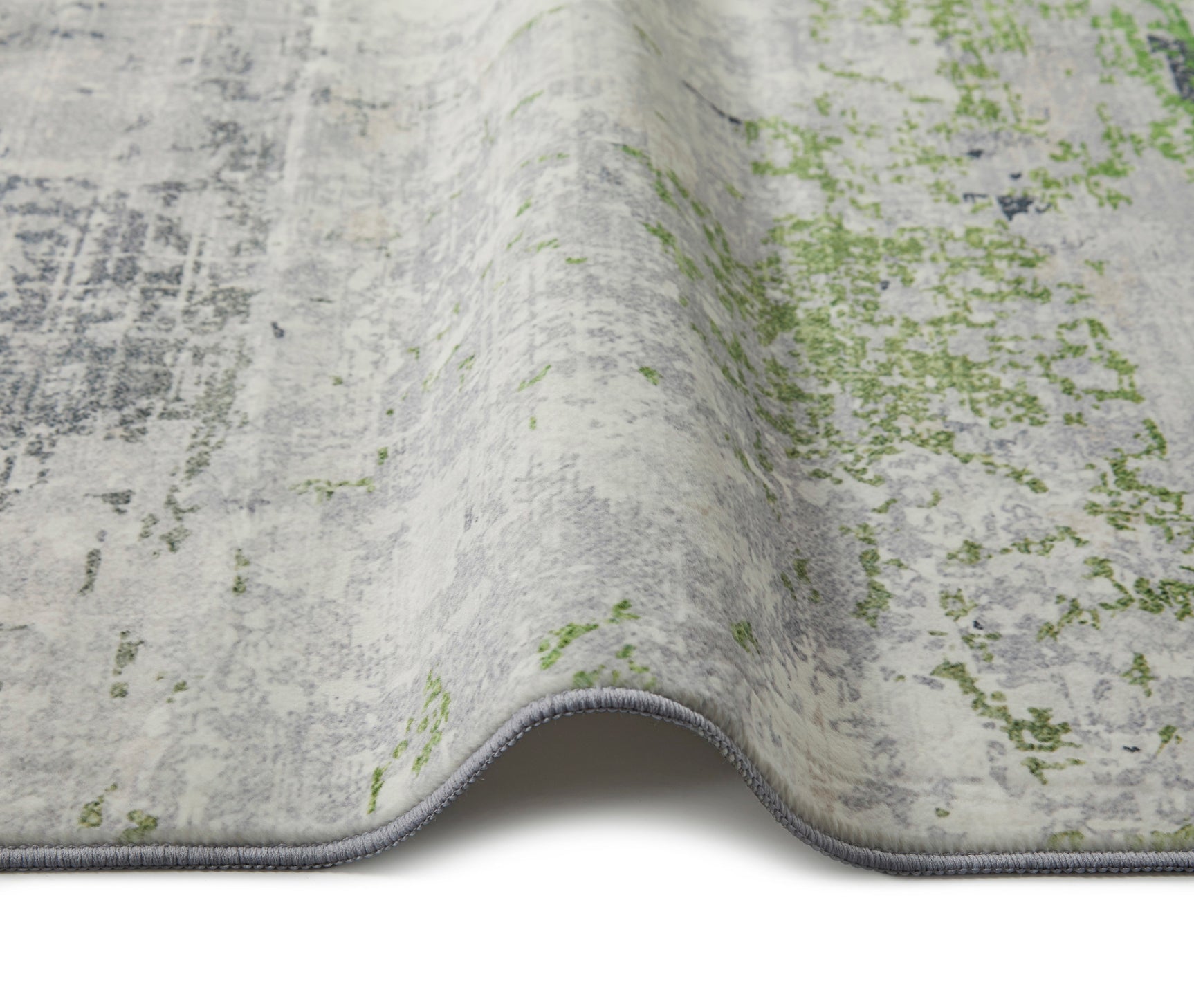 Concept Looms LUX08 Washable Rug Ivory Green