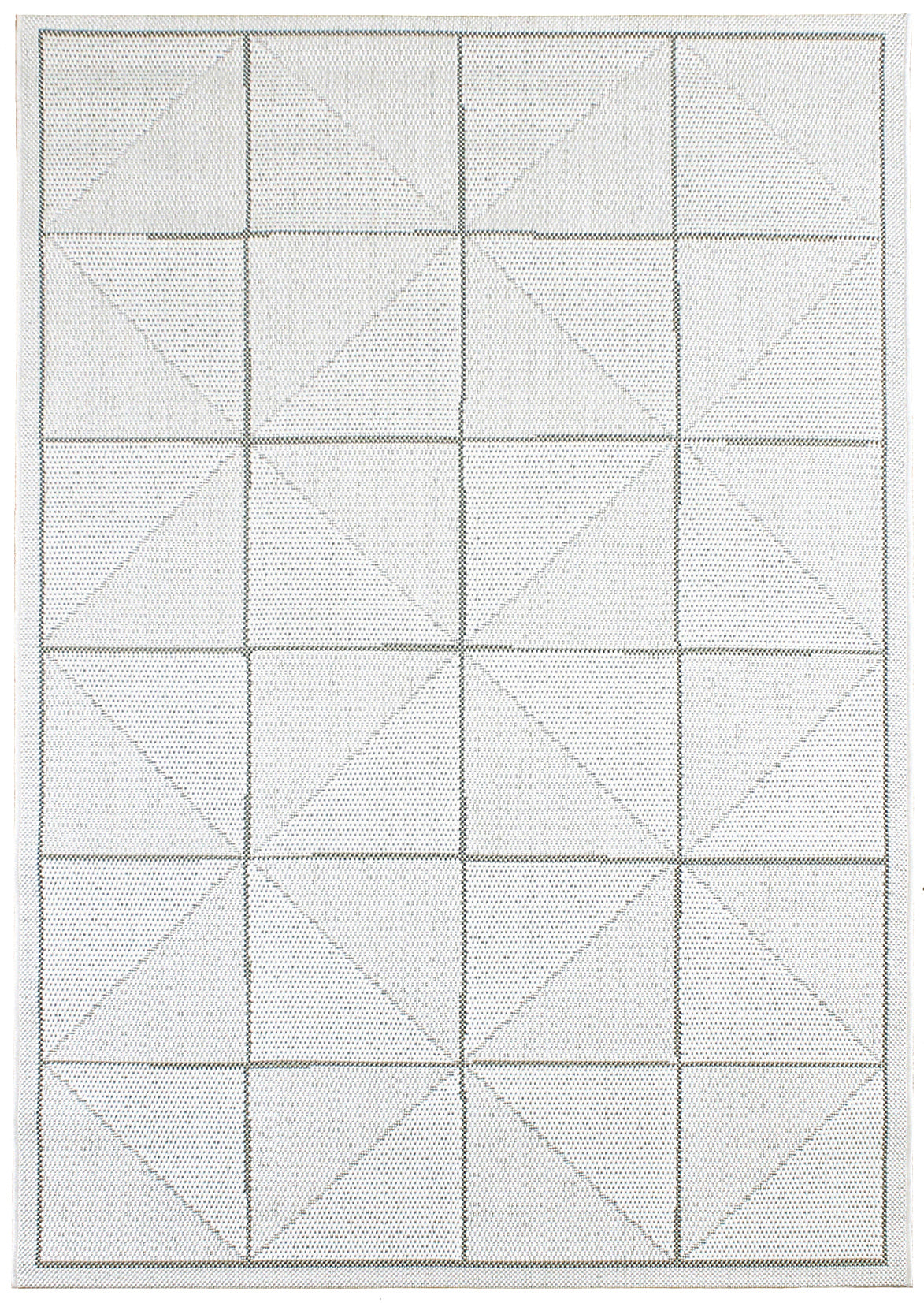 EL Ivory Check Rug 120x170cm