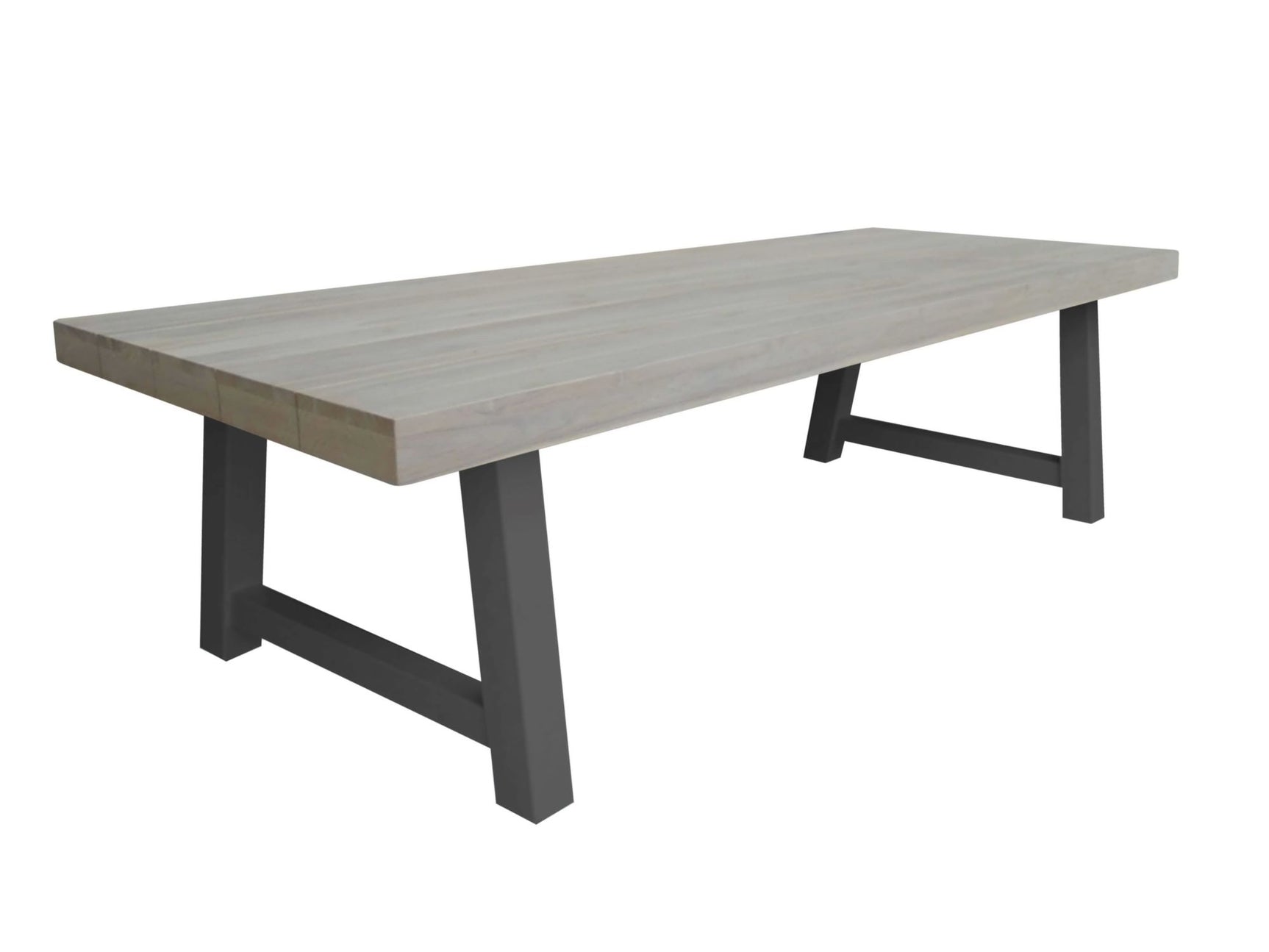 Kingsville Garden Dining Set Graphite 195cm