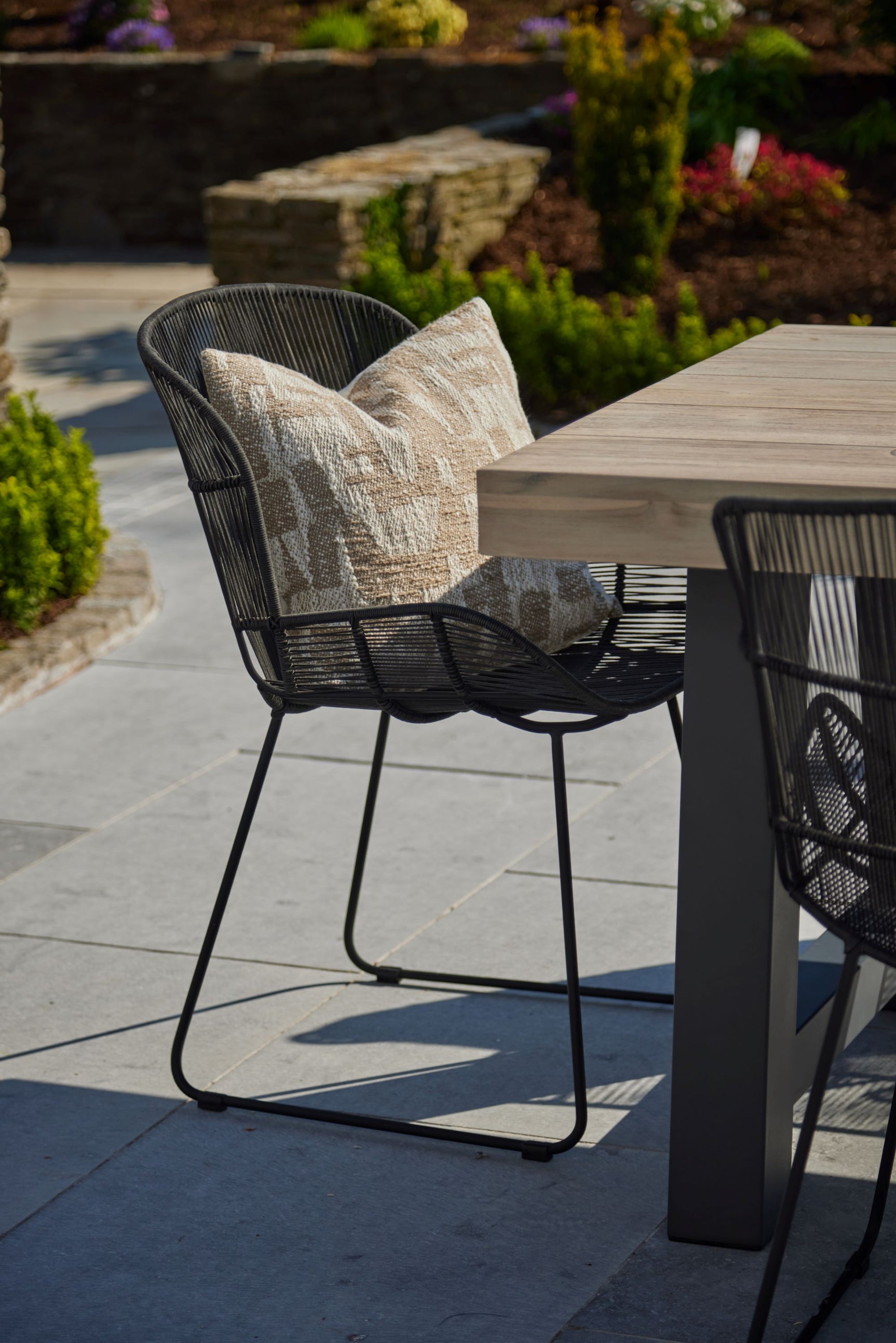 Kingsville Garden Dining Set Graphite 195cm