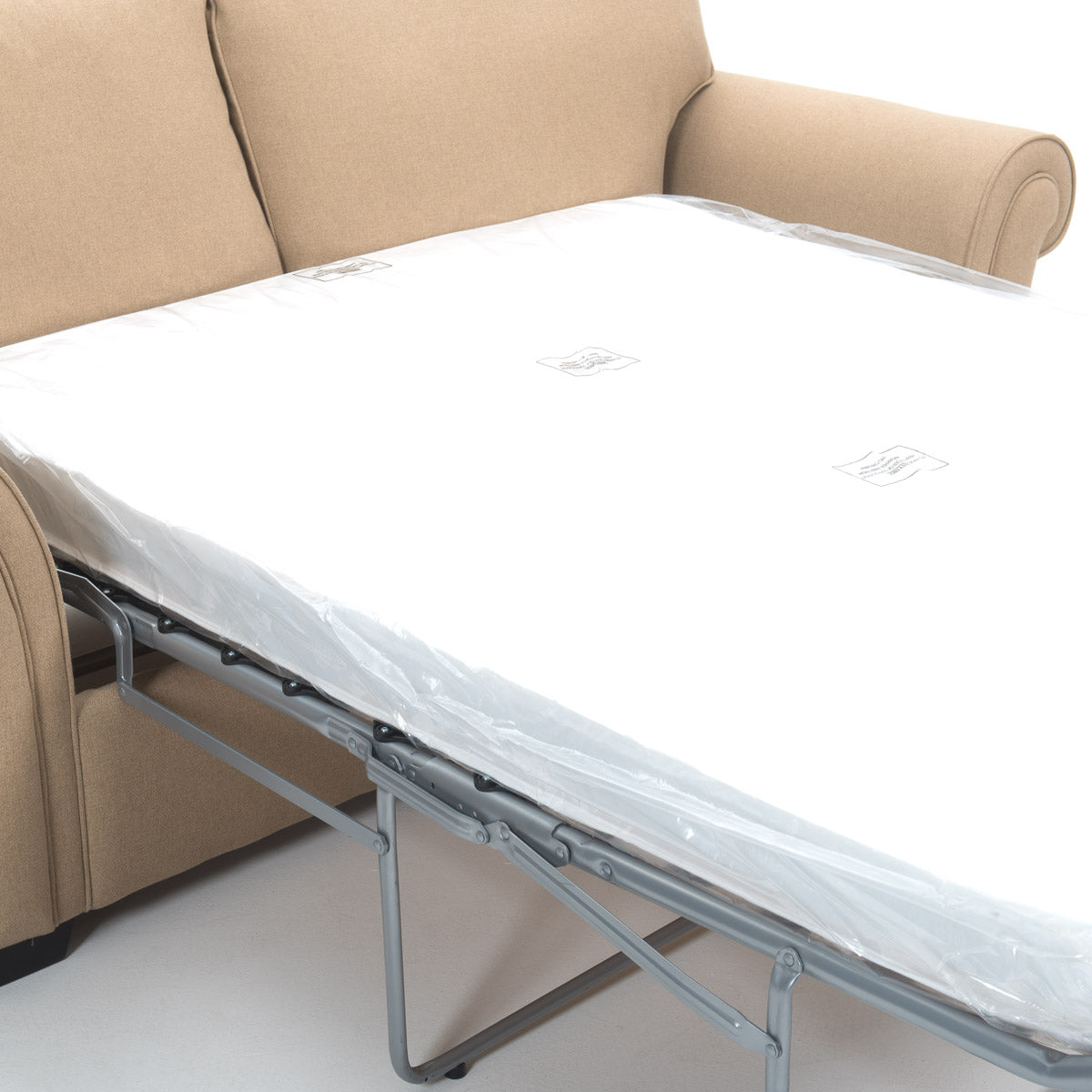 Lancaster 3 Seater Fabric Sofa Bed Beige