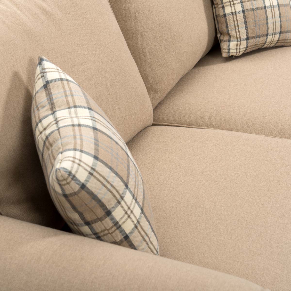 Lancaster 3 Seater Fabric Sofa Bed Beige