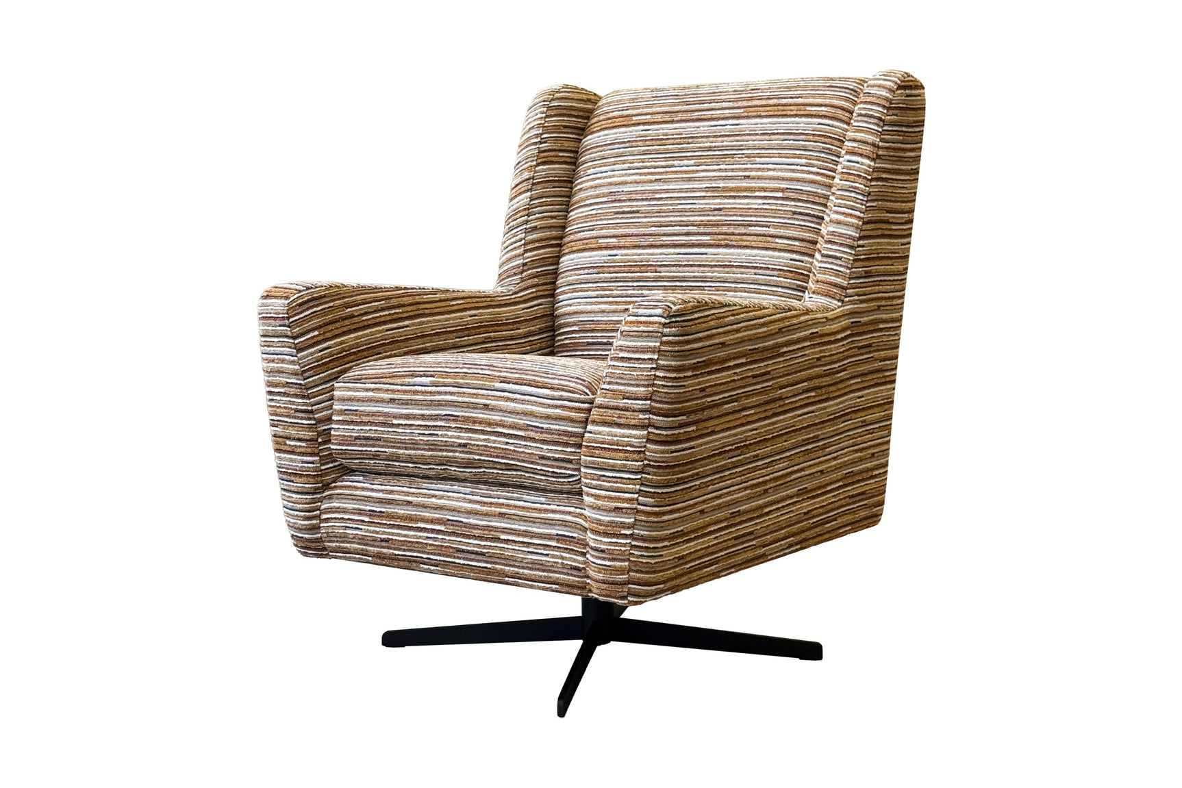 Langley Accent Fabric Swivel Chair