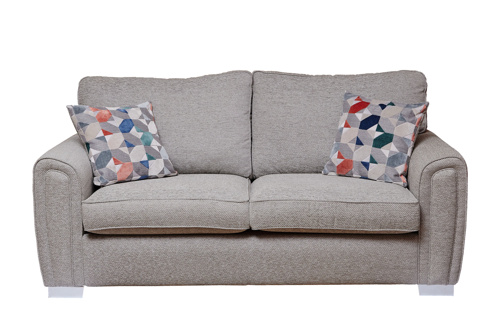 Louisiana 3 Seater Fabric Sofa Bed Grey