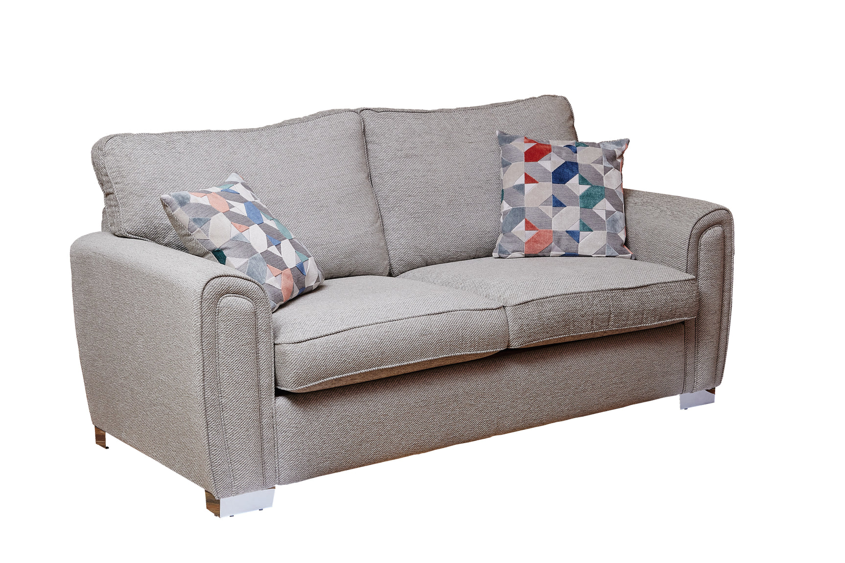 Louisiana 3 Seater Fabric Sofa Bed Grey