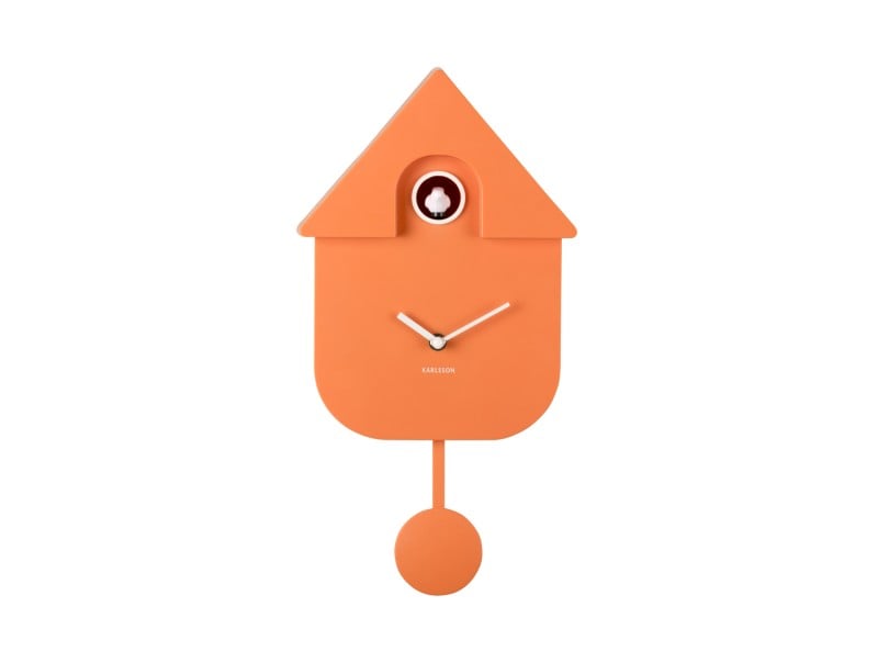 Modern Cuckoo Wall Clock - Orange