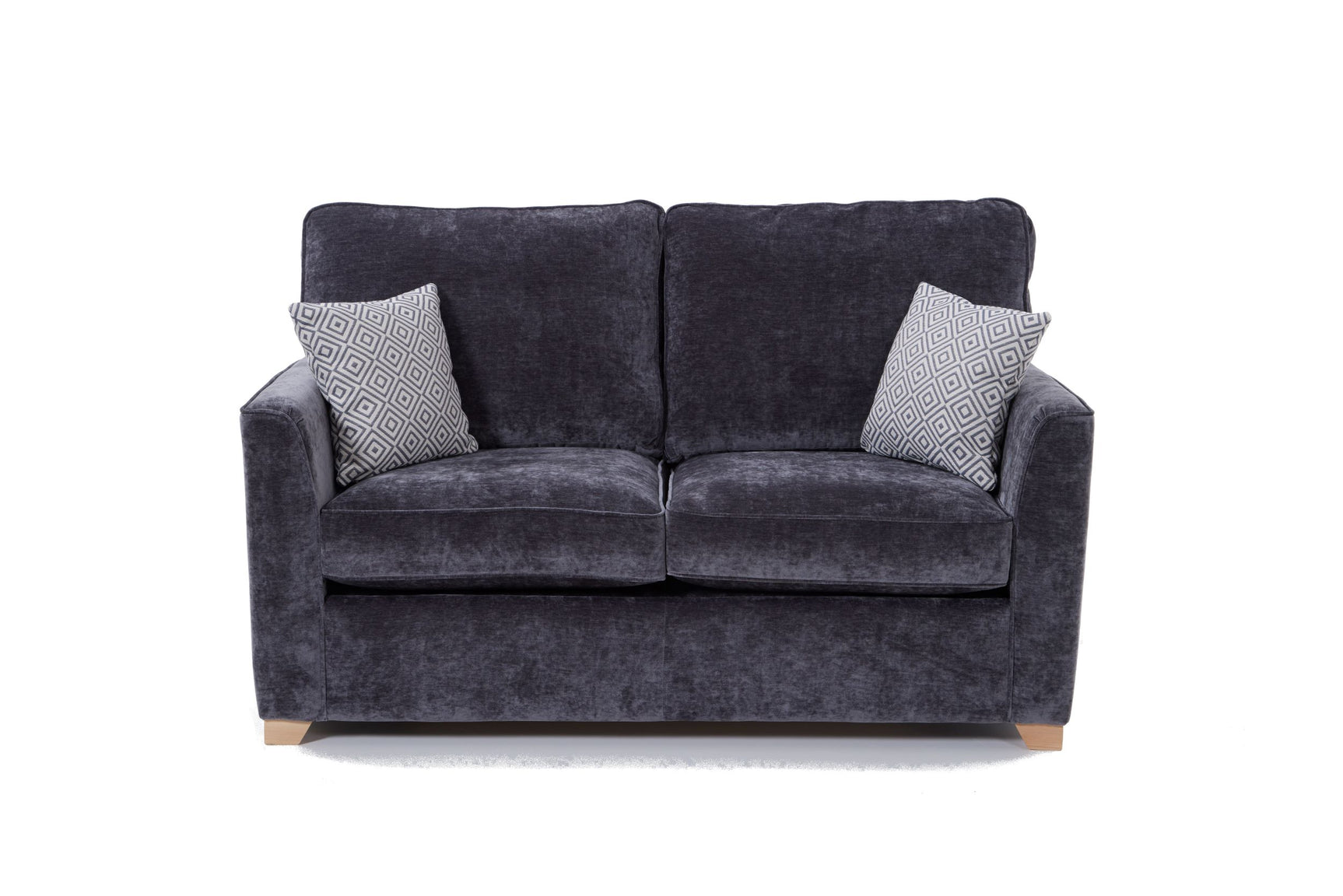Piper 2 Seater Fabric Sofa Bed Charcoal