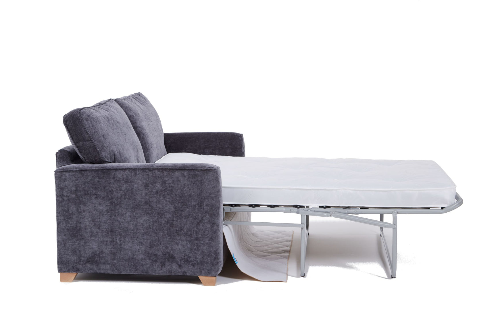 Piper 2 Seater Fabric Sofa Bed Charcoal