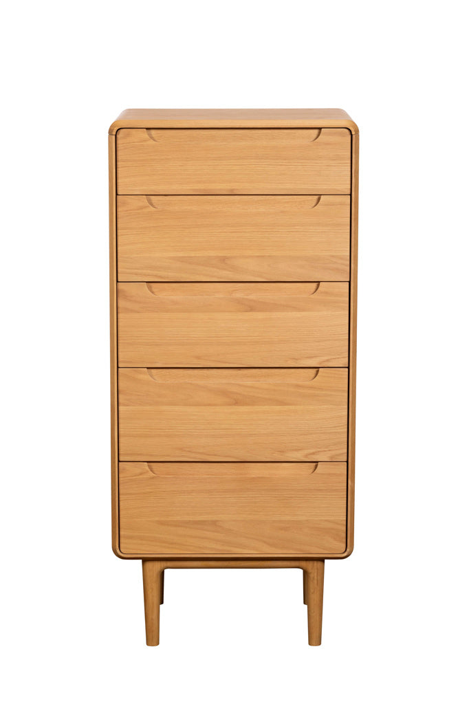 Remington 5 Drawer Tall Chest with Mirror