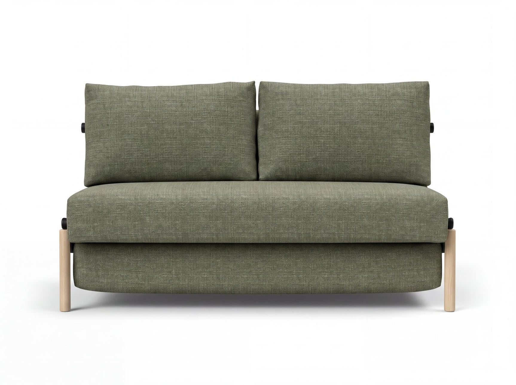 Selena 2 Seater Fabric Sofa Bed Olive Green