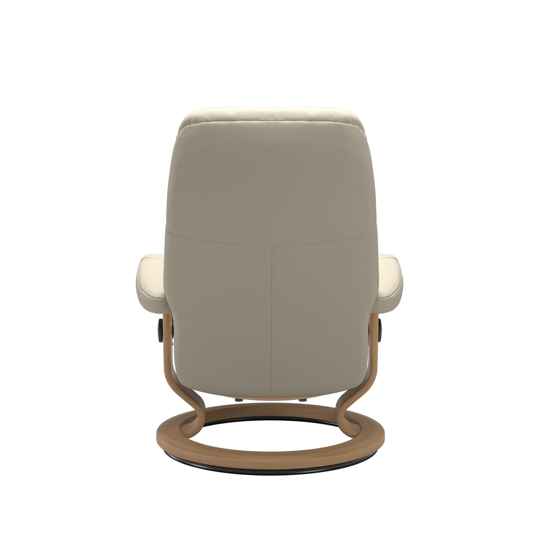 Stressless Consul Cream Medium Recliner Chair and Stool