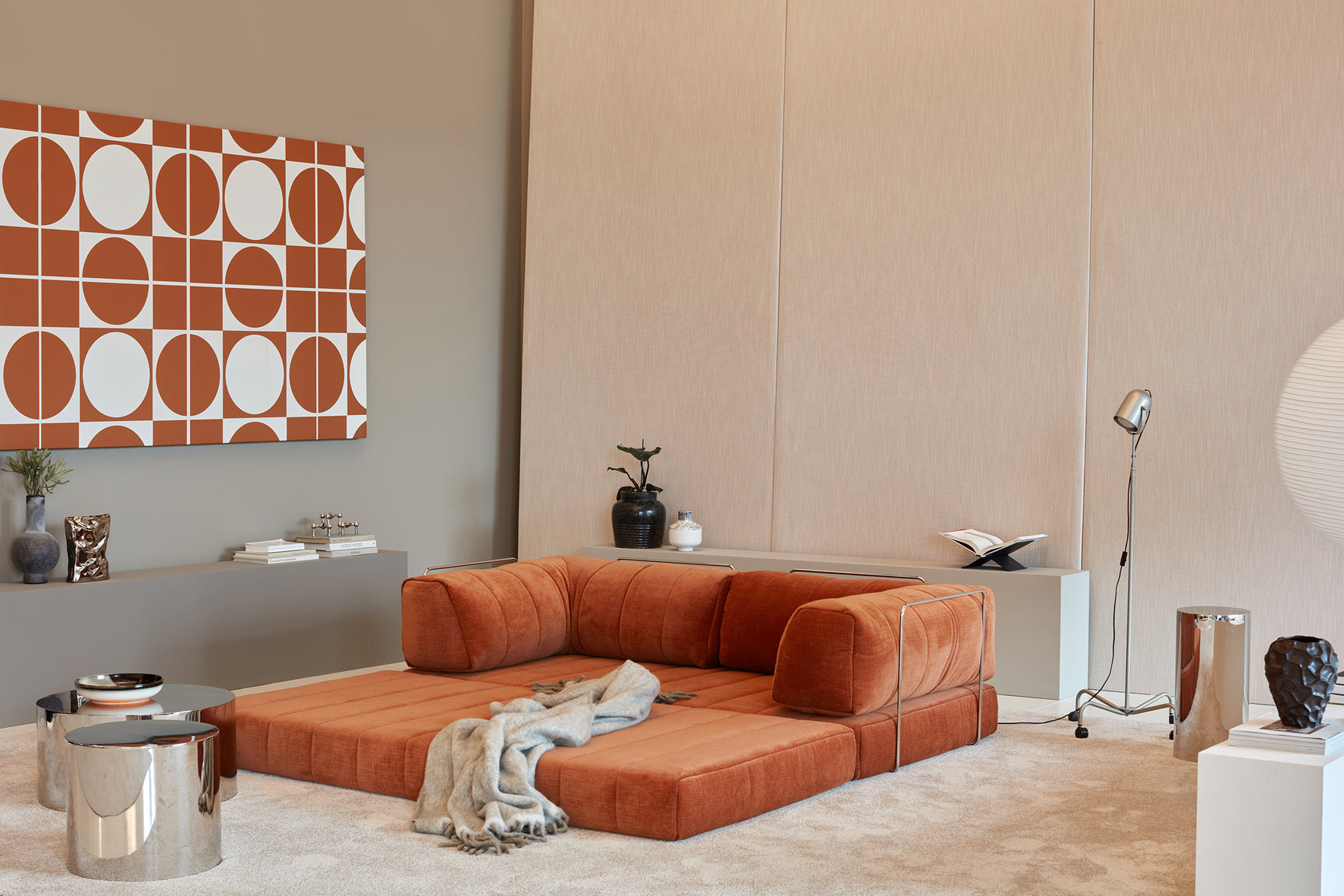 Tesoro Orange Sofa Bed
