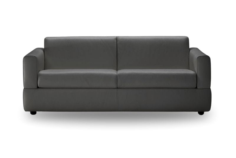 Visconti 3 Seater Leather Sofa Bed Anthracite