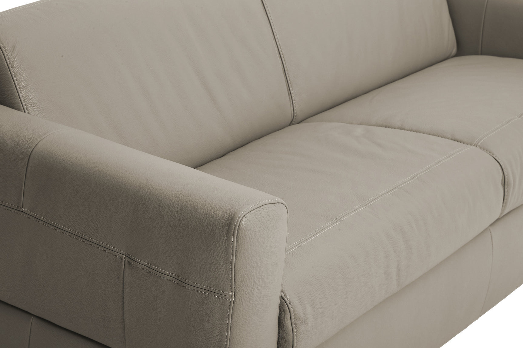 Visconti 3 Seater Leather Sofa Bed Dark Grey