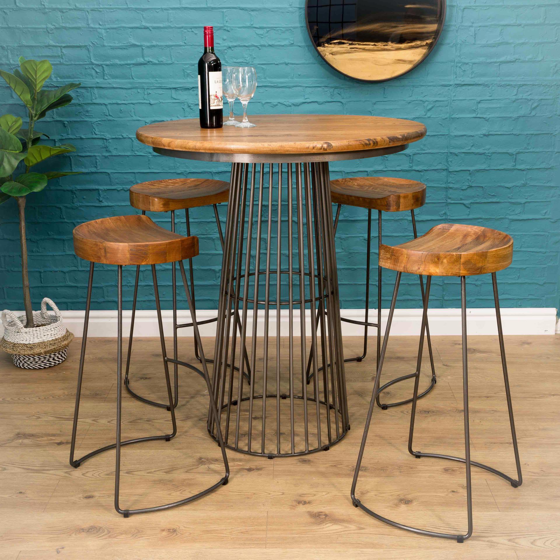 Reclaimed Birdcage Bar Table