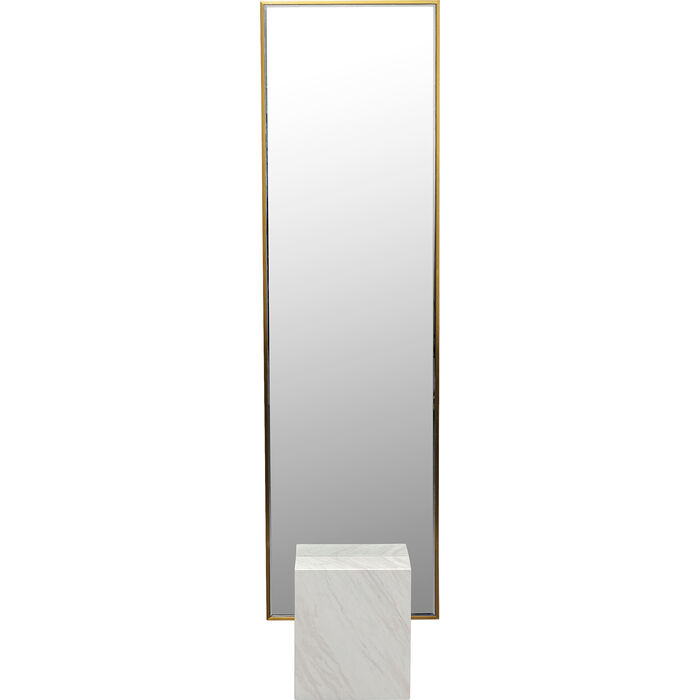 Hulda Brass Floor Mirror