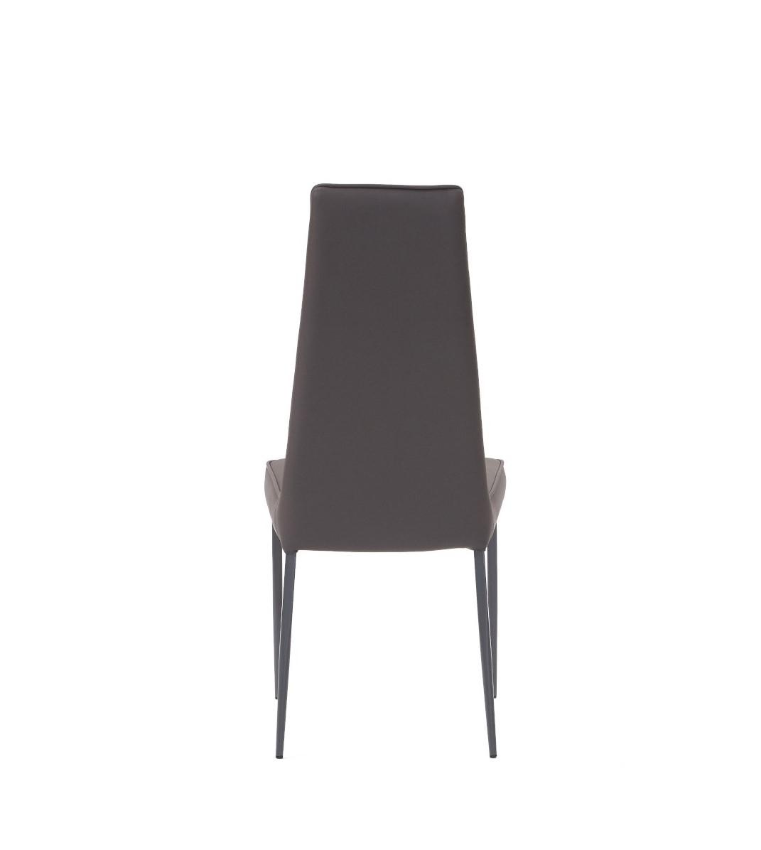 Mara Dining Chair Grey Ecopelle