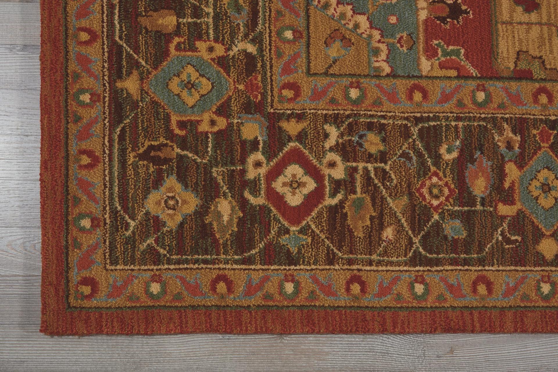 Living Treasures Rug LI01 Rust