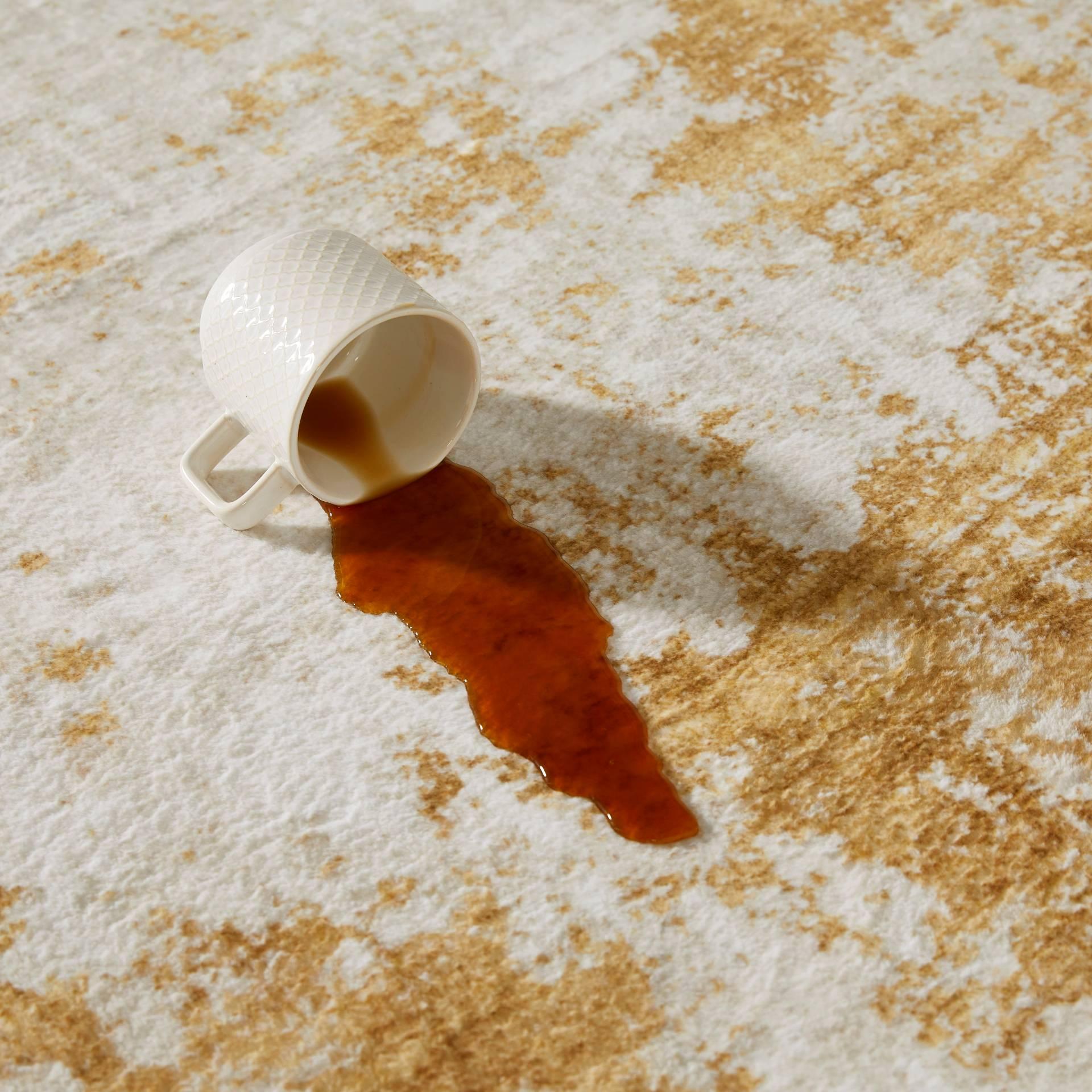 Concept Looms LUX12 Washable Rug Light Gold