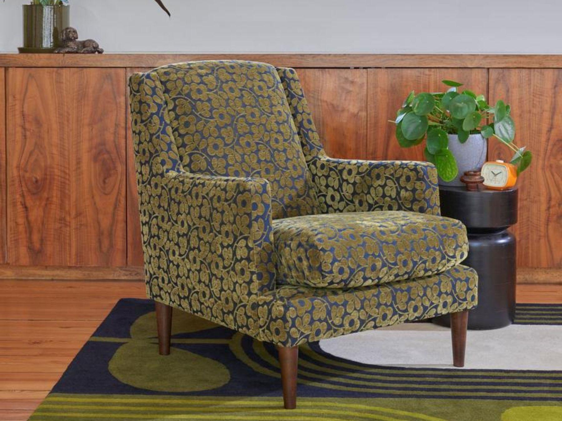 Green floral Orla Kiely Armchair
