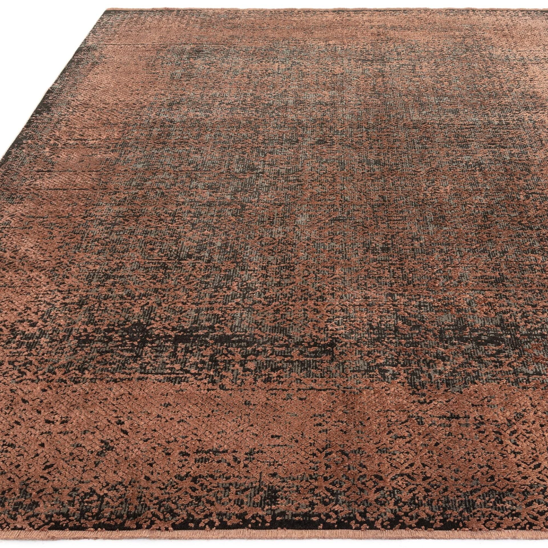 Elodie Rug Terracotta/Black