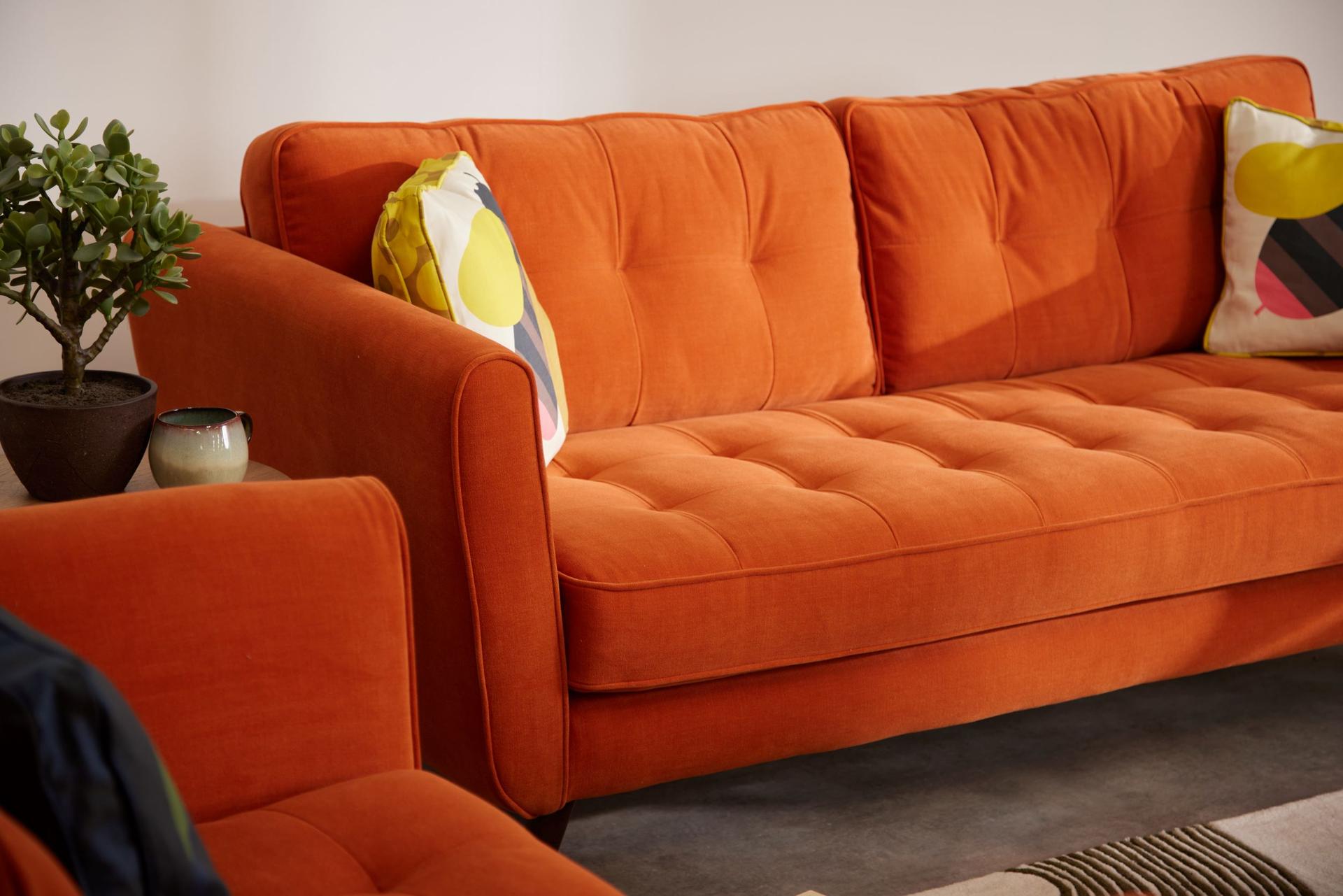 Ivy large Sofa Clara Paprika