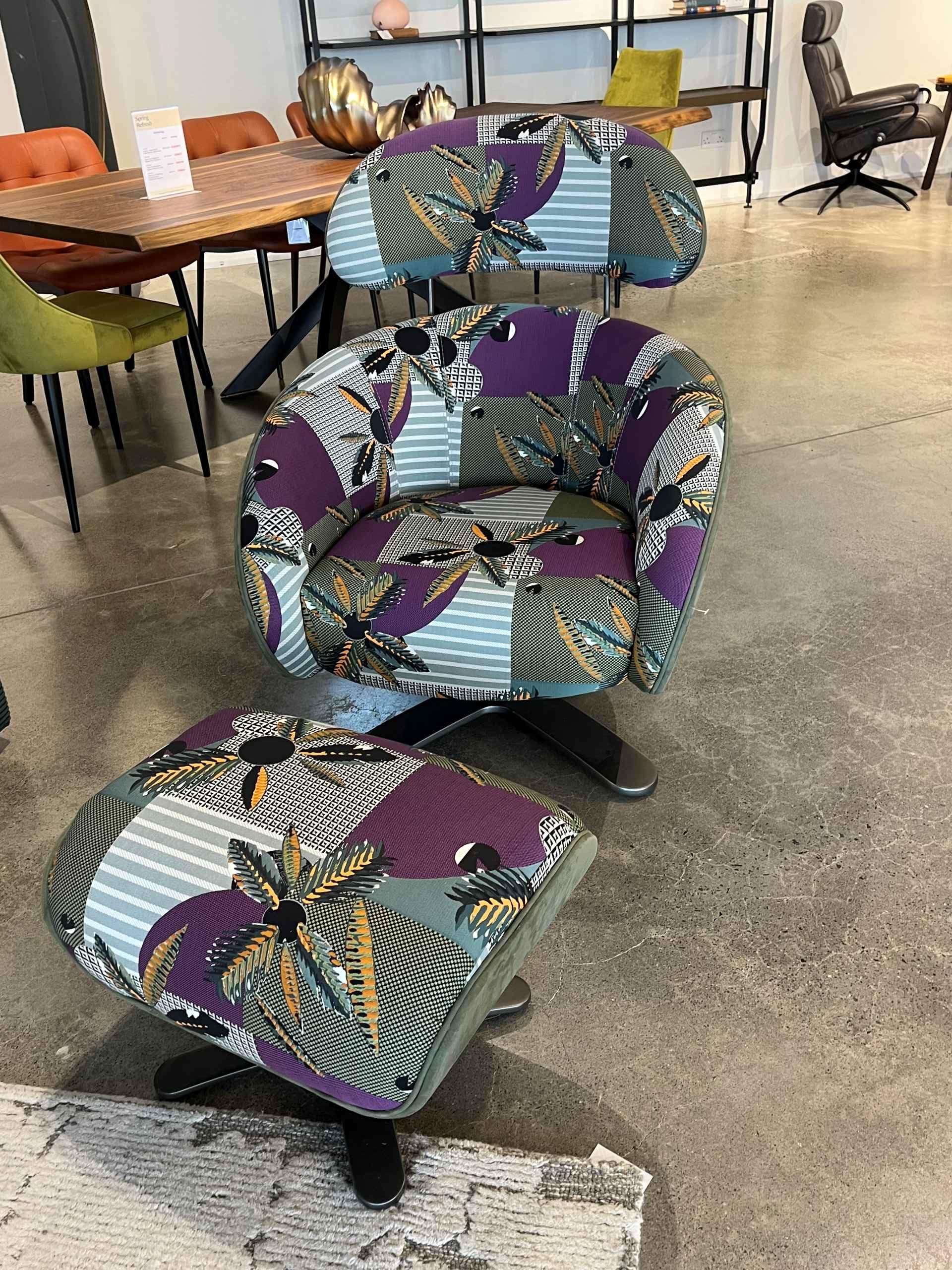 Coconut Chair and Footstool - Clearance Limerick