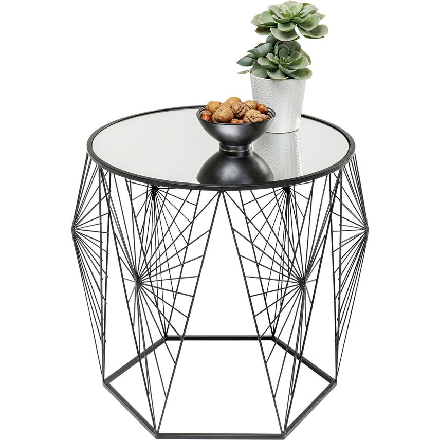 Cobweb Black Side Table Set of 2