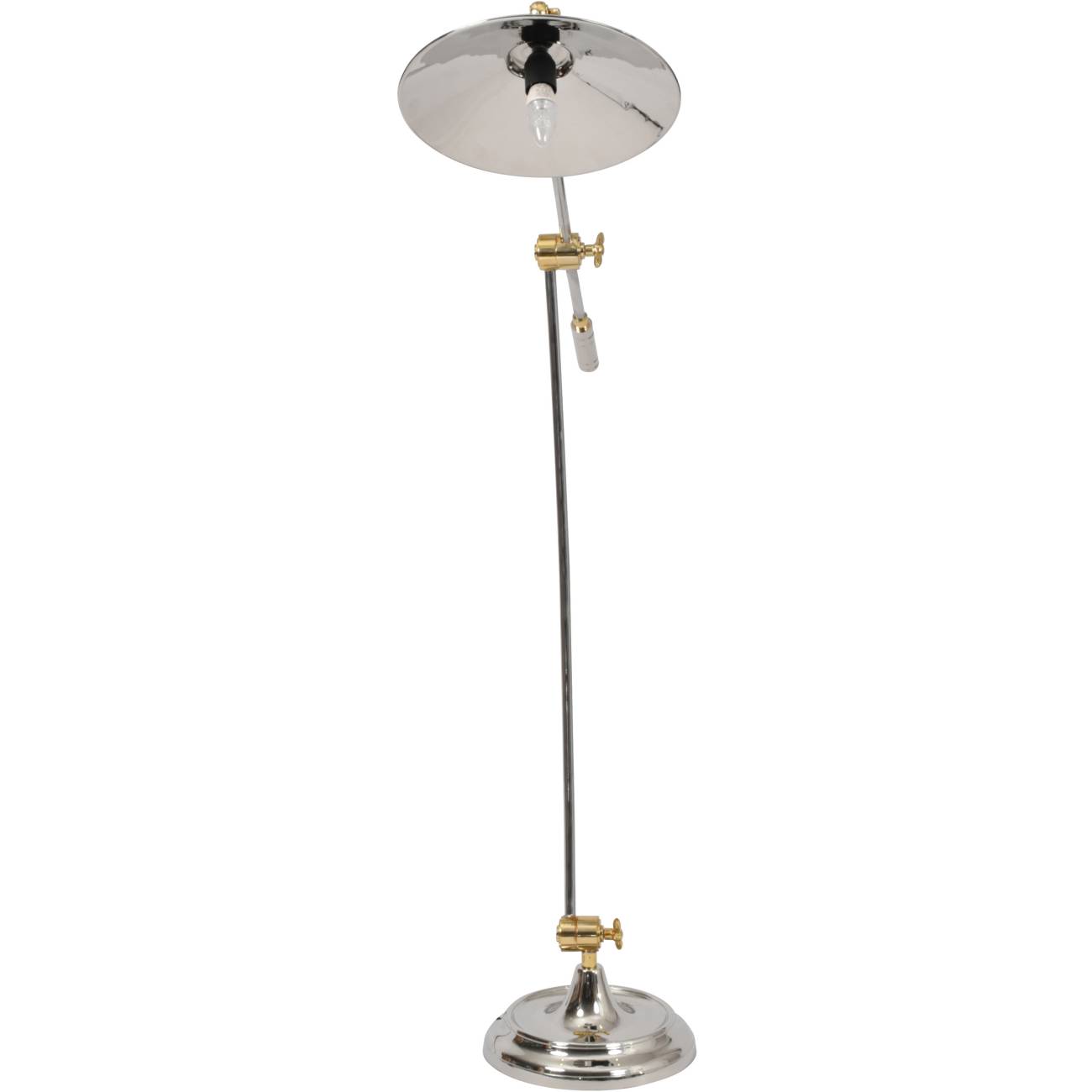 Haku Brass and Steel Adjustable Floor Lamp