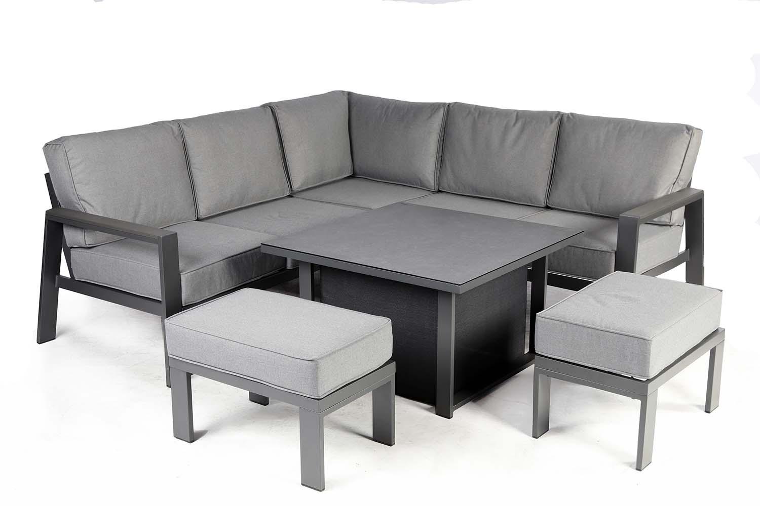 Costa Garden Corner Dining Set with Adjust Table
