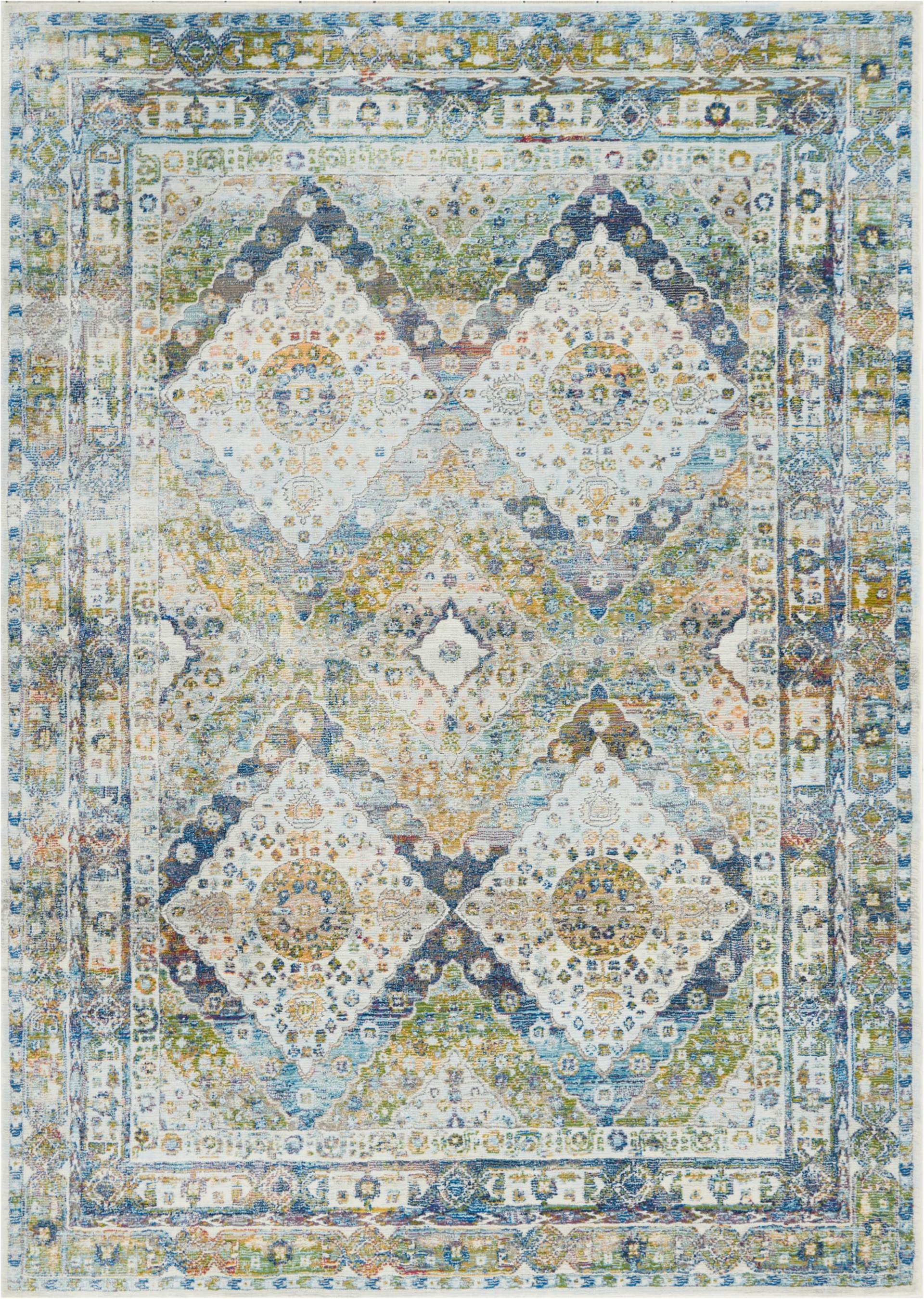 Ankara Global Rug ANR07 Blue Green