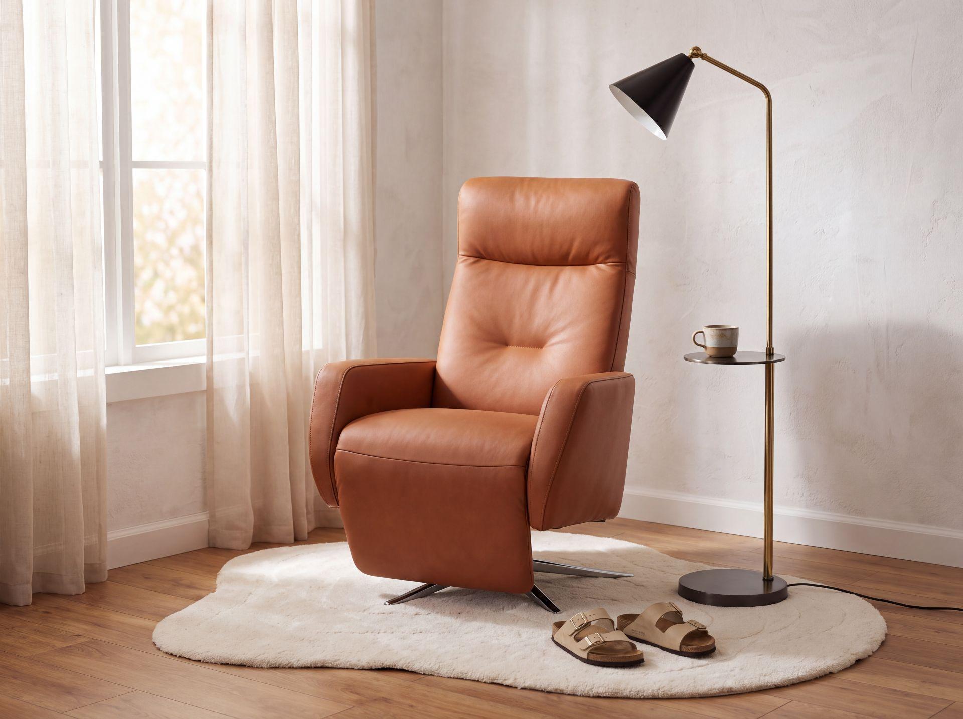 Ekornes Space 2100 Recliner Chair Whiskey