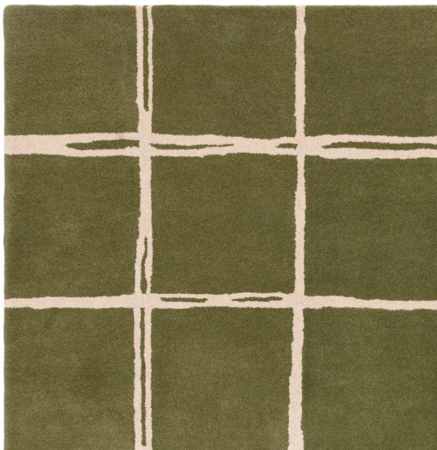 Albany Rug Grid Olive