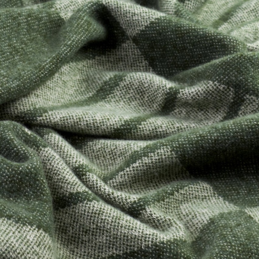 Harlech Woven Reversible Moss Throw Blanket