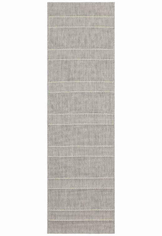 Patio Beige Stripe Outdoor Rug