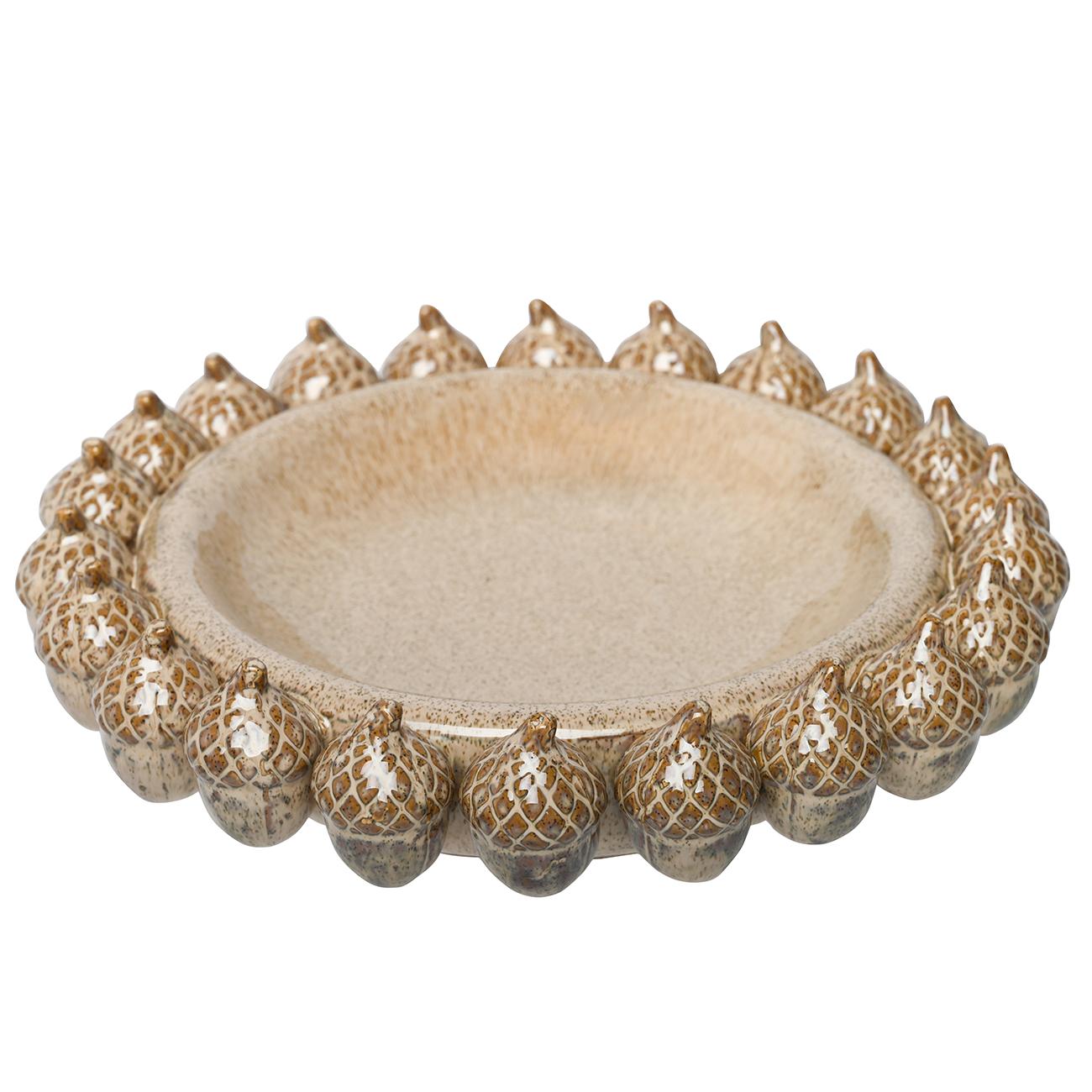 Acorn Cluster Ceramic Platter