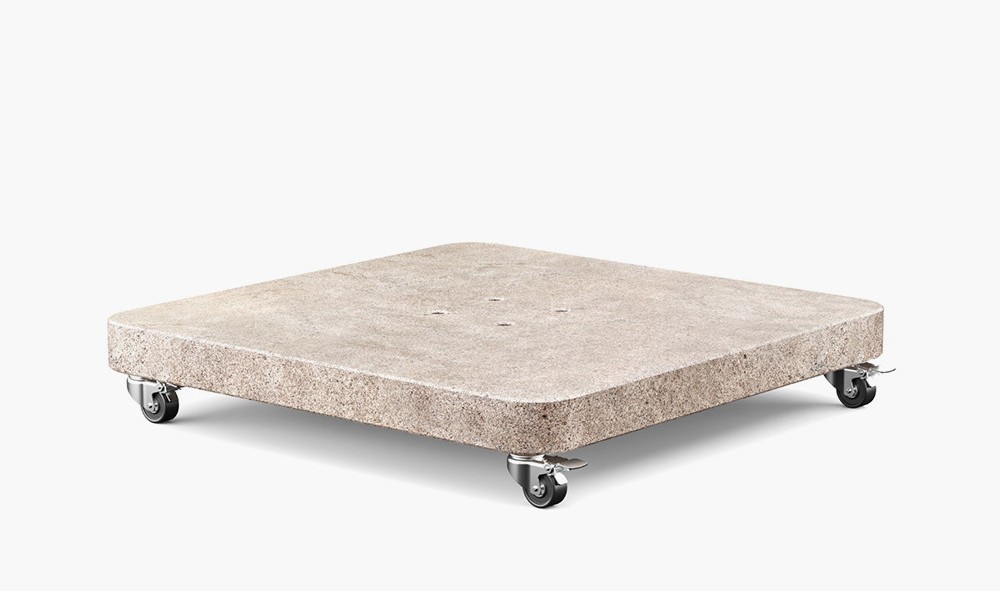 Champagne Glow Garden Parasol and Base