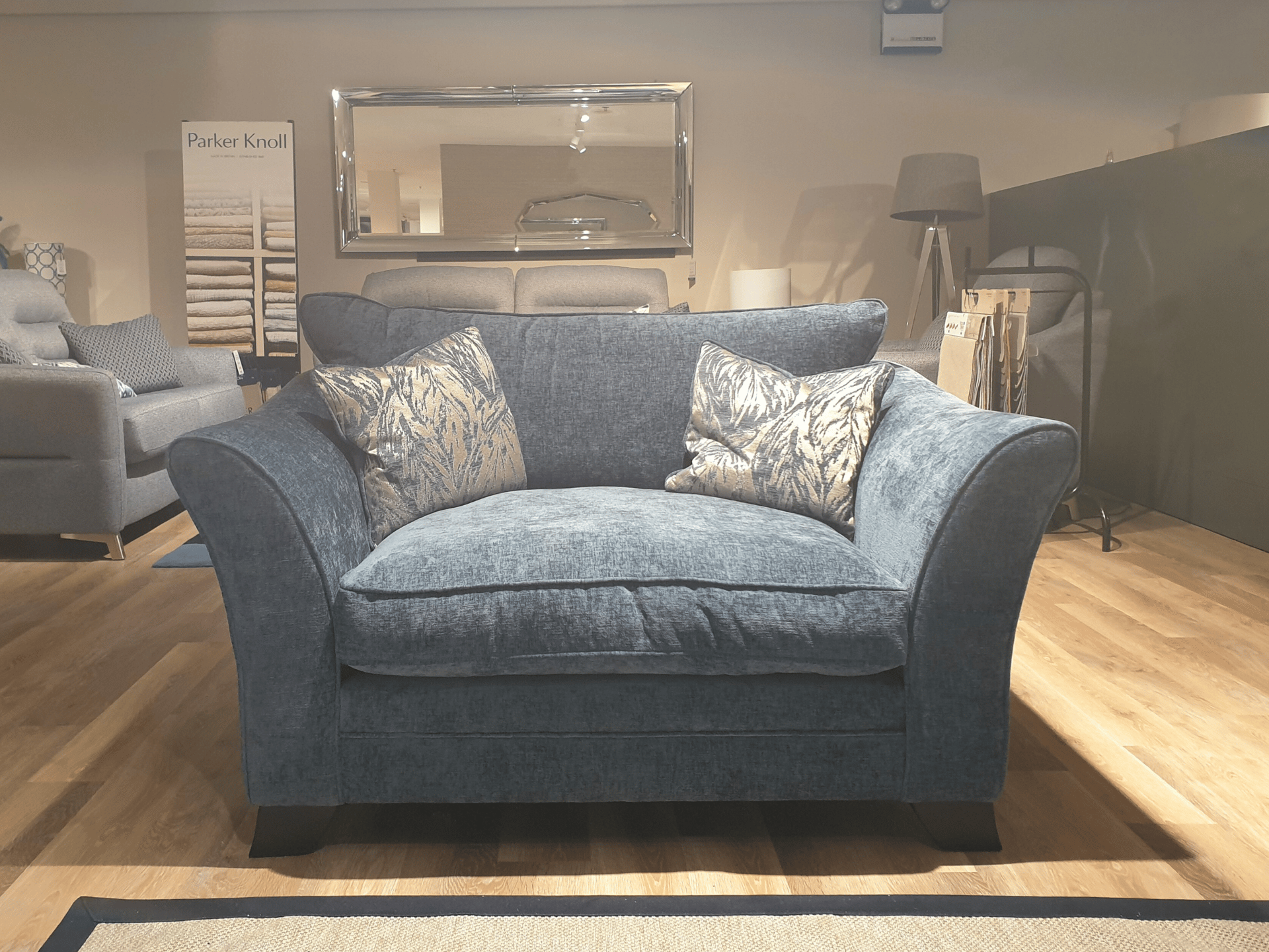 Lucie 4 Seater Sofa and Snuggler Bundle - Clearance Cork 