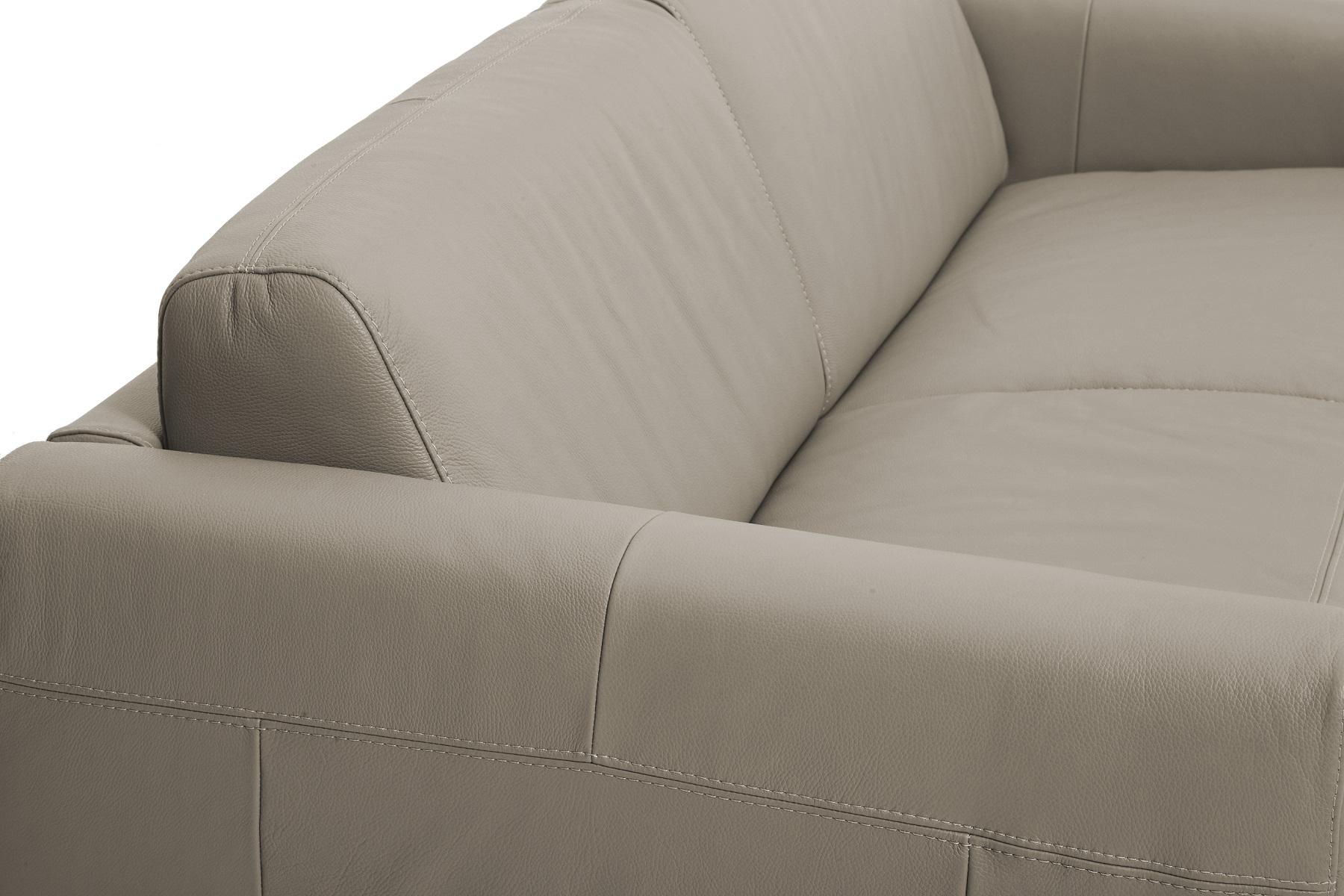 Visconti Leather Sofa Bed - Dark Grey