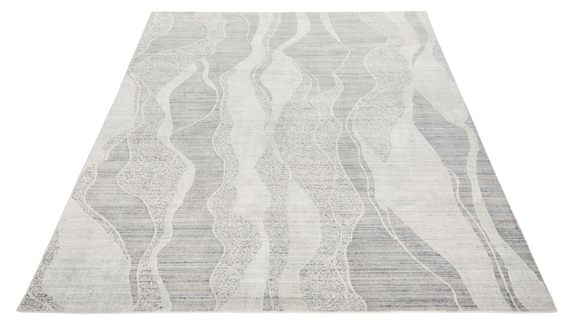 Concept Looms DU147 White/Light Blue Rug
