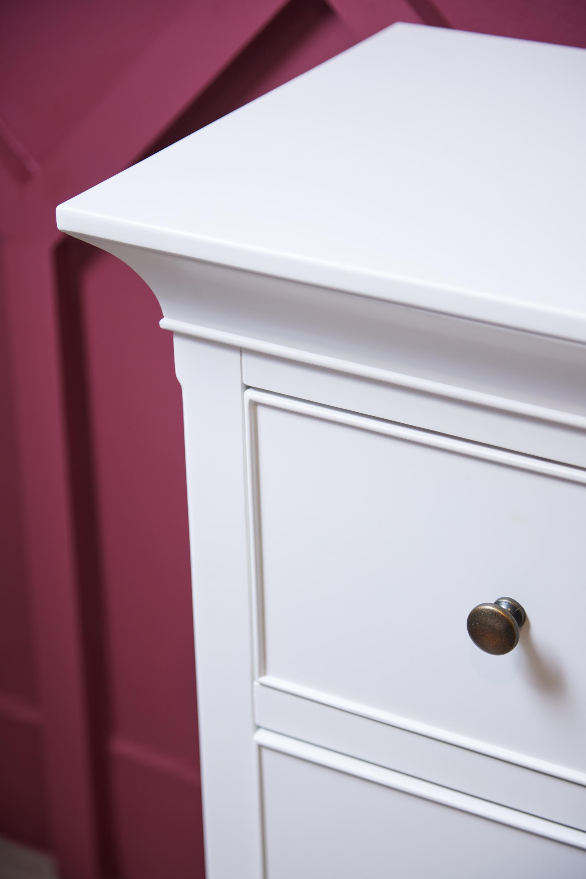 Pietra Bedside Locker Antique White