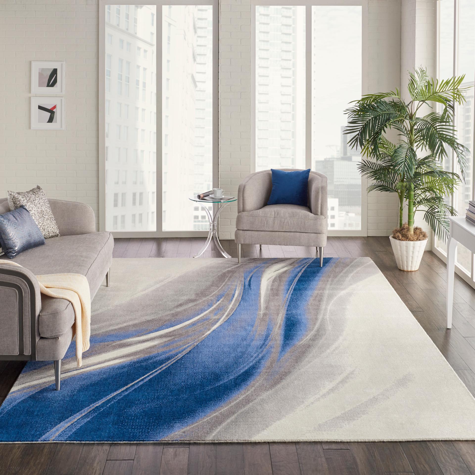 Twilight TWI28 Ivory Grey Blue Rug