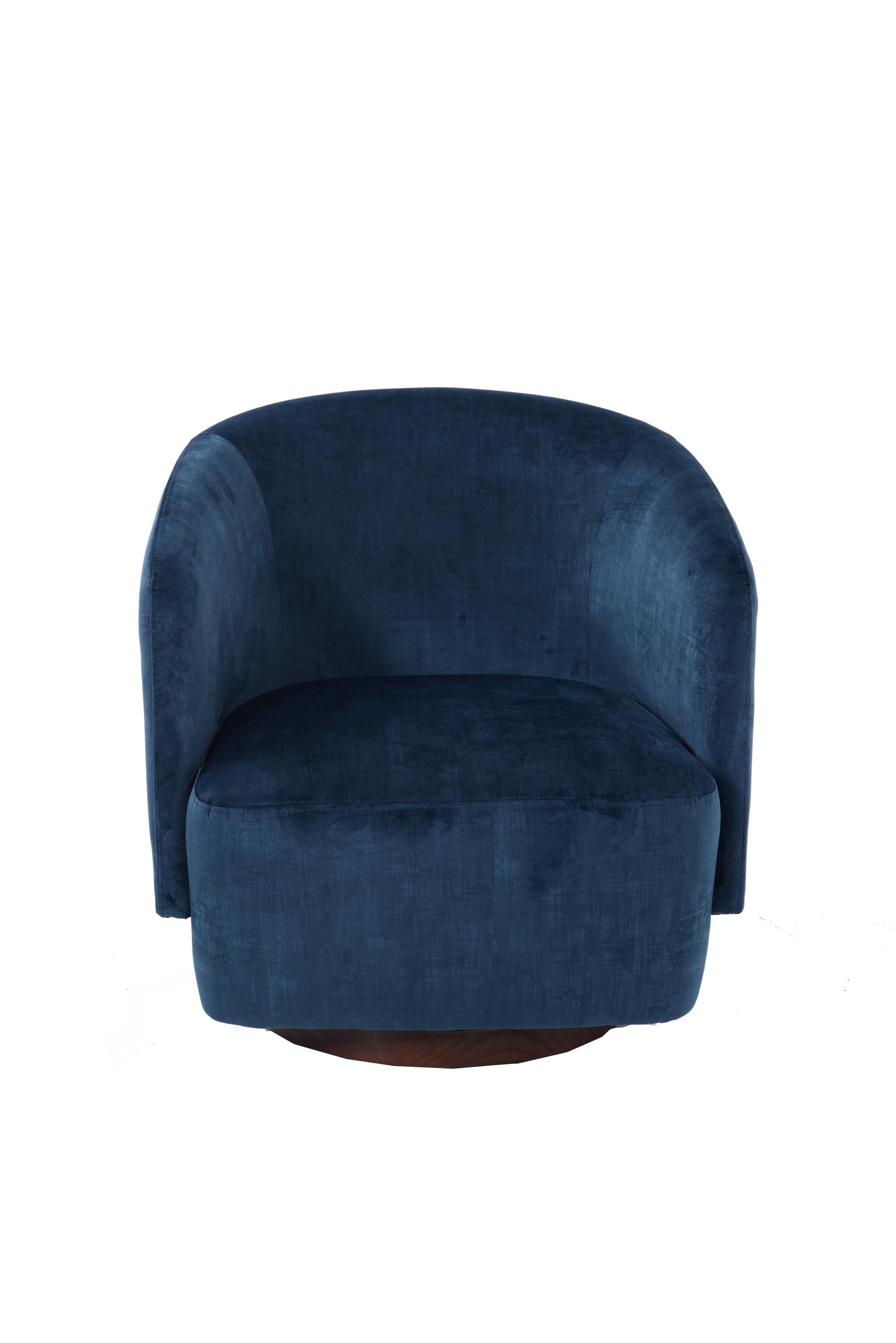 Beck Swivel Armchair Airforce Blue