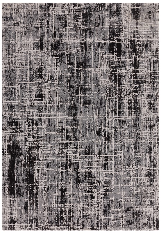 Kuza Rug Abstract Black