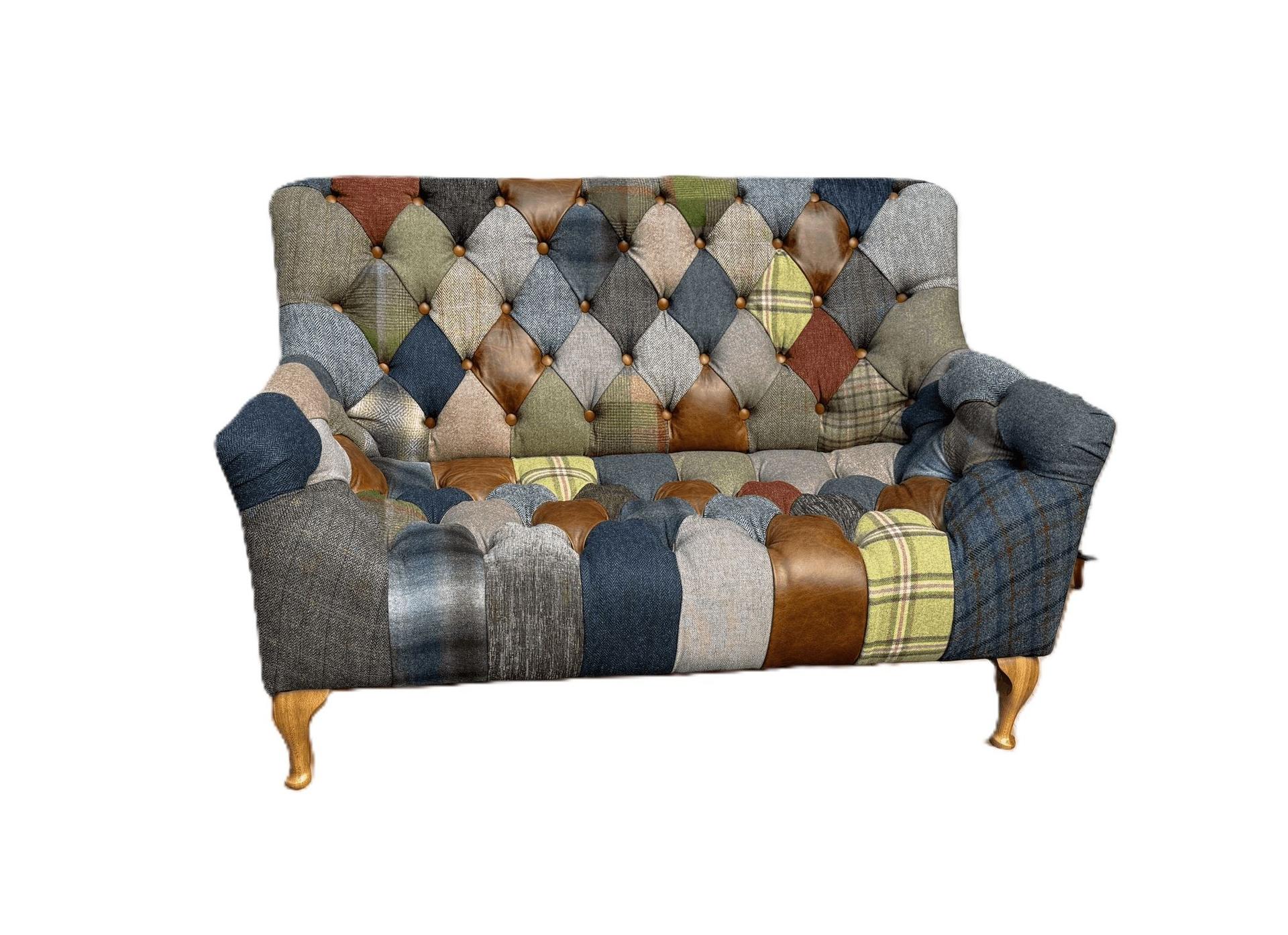 Reginald Bamford Club Patchwork 2 Seater Sofa